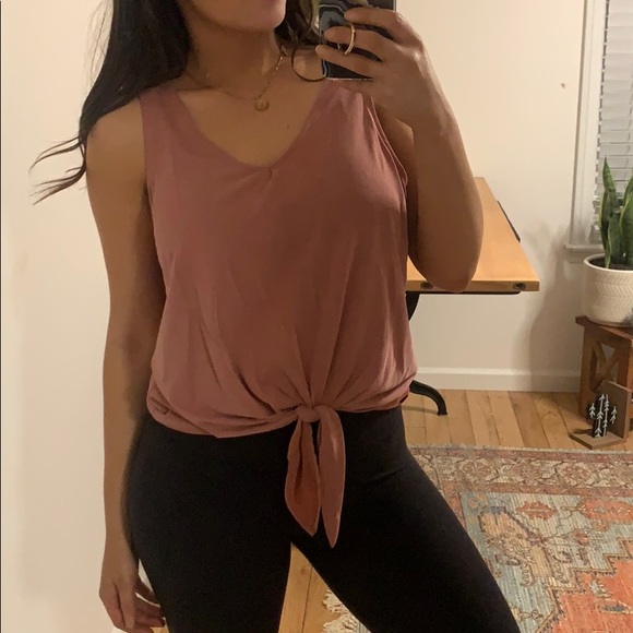 Green Envelope Tops - Green Envelope Tie Tank